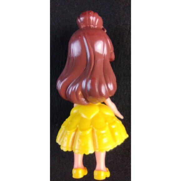 Disney Princess Dolls 2 Belle Beauty and Beast Anna Frozen Miniature Kid Toys - Picture 10 of 12
